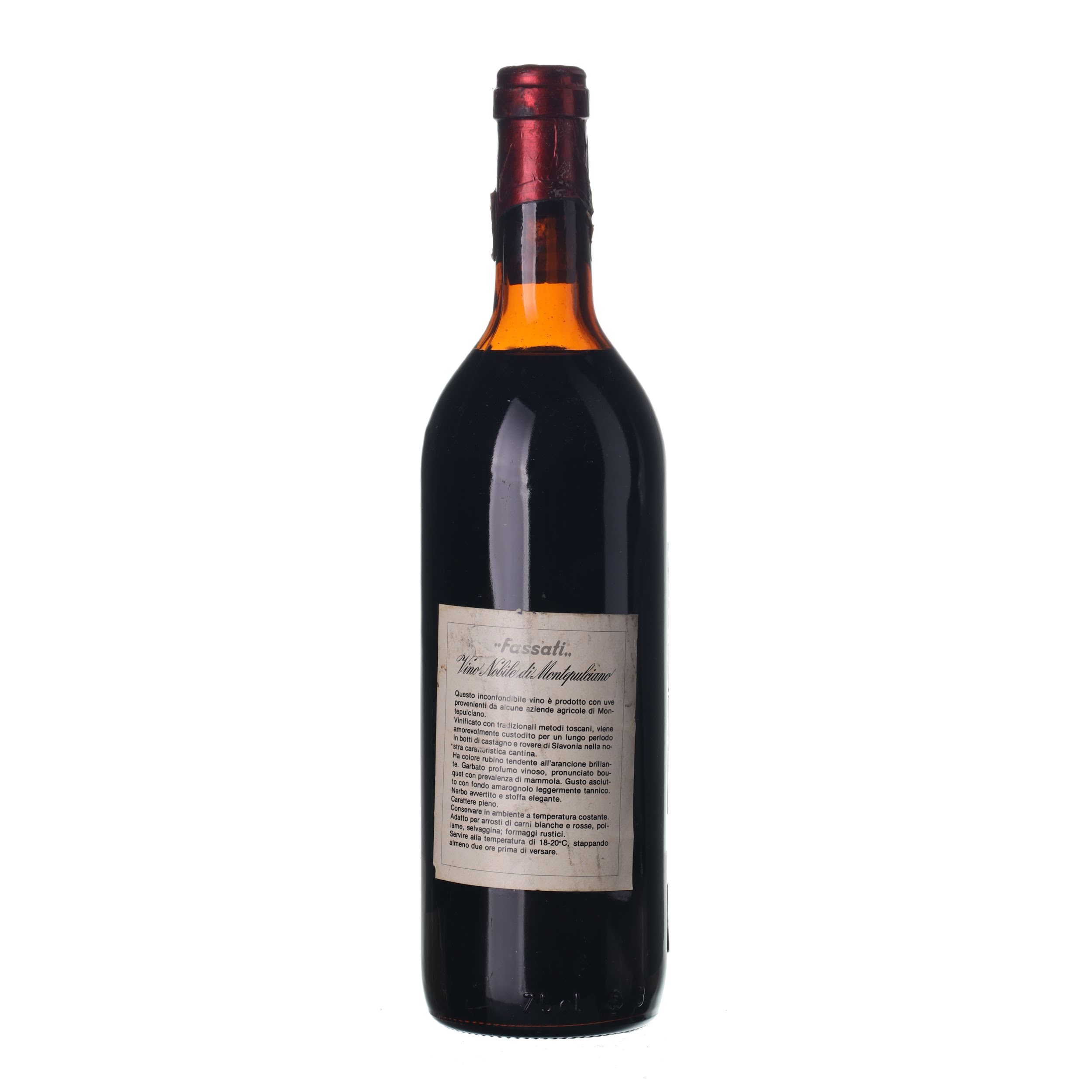 1976 Vino Nobile di Montepulciano Fassati | VIATEMPIA.COM