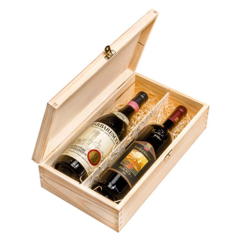 2-Bottle Wooden Gift Box