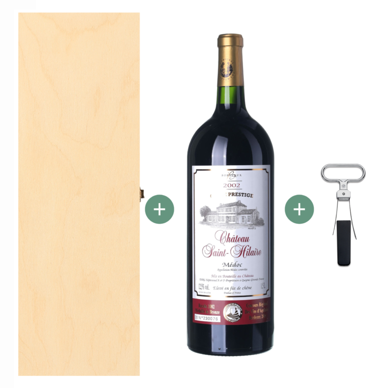 2002 Médoc Château Saint-Hilaire Magnum volume 1,5 l (+gift box & wine opener)